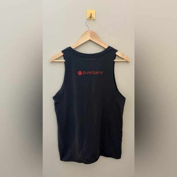 Pure Barre | Large Charcoal Dark Gray Cotton Blend Christmas Tank Top - Picture 4 of 4